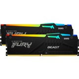 Kingston FURY FURY Beast RGB módulo de memoria 64 GB 2 x 32 GB DDR5 4800 MHz, Memoria RAM negro, 64 GB, 2 x 32 GB, DDR5, 4800 MHz, 288-pin DIMM