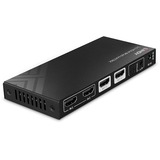Lindy 38313 matriz de conmutación Matriz de conmutación AV 6,2 W, Conmutador HDMI negro, Matriz de conmutación AV, 7680 x 4320 Pixeles, 40 Gbit/s, LPCM, Negro, Metal