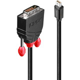 Lindy Cable adaptador Mini DisplayPort a DVI negro