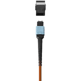 Lindy Extensor HDMI 8K60 de fibra óptica MPO 100m, Alargador de HDMI naranja/Negro