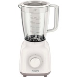 Philips Daily Collection Batidora HR2100/00, Batidora depie blanco/Beige, Batidora de vaso, 1,5 L, Función de impulso, Picahielos, 0,85 m, 400 W