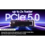 Samsung MZ-VAP1T0 1 TB M.2 PCI Express 5.0 NVMe V-NAND TLC, Unidad de estado sólido 1 TB, M.2, 14700 MB/s