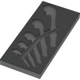 Wera 9832 Inserto de espuma para juego 6004 Joker 1, vacío, Depósito negro/Gris