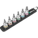 Wera Belt C 3 Juego de enchufes, Llave de tubo negro, Juego de enchufes, 1/2", Métrico, 6 cabezal(es), 25,30,40,45,50,55 mm