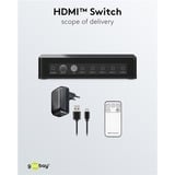 goobay 58489, Conmutador HDMI negro