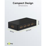 goobay Conmutador HDMI 4 a 1 (4K @ 60Hz) negro