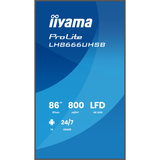 iiyama LH8666UHSB-B1AG, Pantalla de gran formato negro (mate)