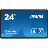 iiyama TW2424AS-B1 pantalla para PC 60,5 cm (23.8") 1920 x 1080 Pixeles 4K Ultra HD Pantalla táctil Negro, Pantalla de gran formato negro, 60,5 cm (23.8"), 1920 x 1080 Pixeles, 4K Ultra HD, 14 ms, Negro