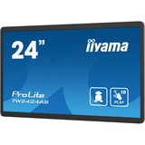 iiyama TW2424AS-B1 pantalla para PC 60,5 cm (23.8") 1920 x 1080 Pixeles 4K Ultra HD Pantalla táctil Negro, Pantalla de gran formato negro, 60,5 cm (23.8"), 1920 x 1080 Pixeles, 4K Ultra HD, 14 ms, Negro