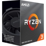 AMD Ryzen 3 4100 procesador 3,8 GHz 4 MB L3 Caja AMD Ryzen™ 3, Zócalo AM4, 7 nm, AMD, 3,8 GHz, 64 bits