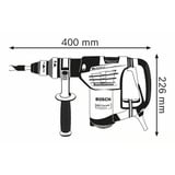 Bosch GBH 4-32 DFR Professional 900 W 800 RPM SDS Plus, Martillo perforador azul, SDS Plus, Negro, Azul, Gris, Sobrecarga, 3,2 cm, 800 RPM, 1 mm