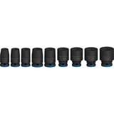 Bosch Juego de dados de impacto PRO 1/4", 9 piezas, Llave de tubo negro
