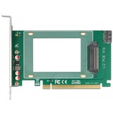 DeLOCK 90051 tarjeta y adaptador de interfaz Interno U.2, Tarjeta de interfaz PCIe, U.2, PCIe 4.0, Verde, PC, FCC