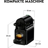 DeLonghi Citiz EN167.B Totalmente automática Macchina per caffè a capsule 1 L, Cafetera de cápsulas negro, Macchina per caffè a capsule, 1 L, Cápsula de café, 1260 W, Negro