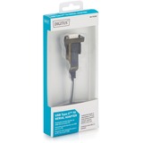 Digitus Adaptador USB tipo C™ serial, Cable negro, Negro, 1 m, DB-9, Macho, Macho, China