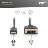 Digitus Cable adaptador HDMI > DVI-D negro