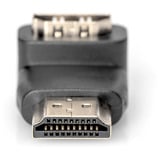 Digitus Conector HDMI-A > Enchufe HDMI-A 4K, Adaptador negro