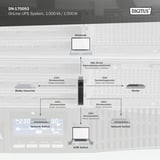 Digitus DN-170093 OnLine, UPS negro
