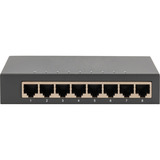 Digitus Gigabit de 8 puertos, Interruptor/Conmutador negro