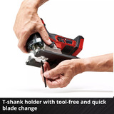 EINHELL Sierra de calar profesional a batería TP-JST 18/135 Li BL - Solo, 18 Voltios rojo/Negro