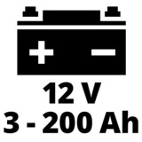 Einhell CE-BC 10 M Cargador de batería para vehículos 12 V Negro, Rojo rojo/Negro, 12 V, 220 - 240 V, 50 Hz, LCD, Negro, Rojo