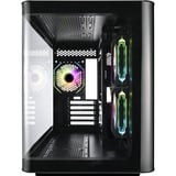 FSP  S380-BA bk, Cajas de torre negro, Micro Torre, PC, Negro, micro ATX, Mini-ITX, SPCC, Vidrio templado, Juego