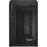FSP  S380-BA bk, Cajas de torre negro, Micro Torre, PC, Negro, micro ATX, Mini-ITX, SPCC, Vidrio templado, Juego