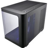 FSP  S380-BA bk, Cajas de torre negro, Micro Torre, PC, Negro, micro ATX, Mini-ITX, SPCC, Vidrio templado, Juego