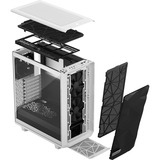 Fractal Design Meshify 2 Compact Torre Blanco, Cajas de torre blanco/Negro, Torre, PC, Blanco, ATX, micro ATX, Mini-ITX, Acero, Vidrio templado, Juego