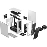 Fractal Design Meshify 2 Compact Torre Blanco, Cajas de torre blanco/Negro, Torre, PC, Blanco, ATX, micro ATX, Mini-ITX, Acero, Vidrio templado, Juego