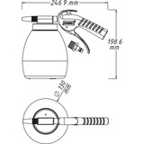 Hazet 9045P-1, Pistola de chorro negro/blanco