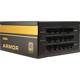 Inter-Tech SAMA FTX-850-B ARMOR unidad de fuente de alimentación 850 W 20+4 pin ATX ATX Negro, Fuente de alimentación de PC negro, 850 W, 110 - 240 V, 850 W, 47 - 63 Hz, 6 - 15 A, Activo