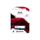 Kingston 4000G NV3 M.2 2280 NVMe SSD, Unidad de estado sólido 4 TB, M.2, 6000 MB/s