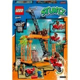 LEGO City 60342 Stuntz Desafío Acrobático: Ataque del Tiburón, Moto de Juguete, Juegos de construcción Moto de Juguete, Juego de construcción, 5 año(s), Plástico, 122 pieza(s), 370 g