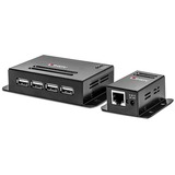Lindy 42681 ampliador de red Transmisor y receptor de red Negro, Extensor USB negro, Transmisor y receptor de red, 50 m, 480 Mbit/s, Cat5, Cat5e, Cat6, NS1021, Bronce fosforoso