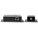 Lindy 42681 ampliador de red Transmisor y receptor de red Negro, Extensor USB negro, Transmisor y receptor de red, 50 m, 480 Mbit/s, Cat5, Cat5e, Cat6, NS1021, Bronce fosforoso