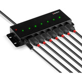 Lindy 42794, Hub USB negro
