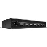 Lindy Hub metálico USB 2.0 de 7 puertos, Hub USB negro