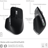 Logitech MX Master 3S for Mac ratón Oficina mano derecha Bluetooth Laser 8000 DPI grafito, mano derecha, Laser, Bluetooth, 8000 DPI, Gris