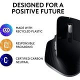 Logitech MX Master 3S for Mac ratón Oficina mano derecha Bluetooth Laser 8000 DPI grafito, mano derecha, Laser, Bluetooth, 8000 DPI, Gris