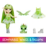 MGA Entertainment Rainbow High Littles Fantasy Fairies - Emerald, Muñecos 