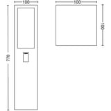 Philips Hue Hue White & Color Ambiance Lámpara de camino Impress, Luz de LED negro