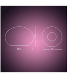 Philips Hue White & Color Ambiance Flourish Lámpara de Mesa, Luz de LED blanco