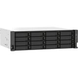 QNAP TS-1673AU-RP-16G servidor de almacenamiento NAS Bastidor (3U) Ryzen Embedded V1500B 16 GB DDR4 0 TB QNAP QTS Negro, Gris NAS, Bastidor (3U), Ryzen Embedded, V1500B, 16 GB, DDR4