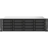 QNAP TS-1673AU-RP-16G servidor de almacenamiento NAS Bastidor (3U) Ryzen Embedded V1500B 16 GB DDR4 0 TB QNAP QTS Negro, Gris NAS, Bastidor (3U), Ryzen Embedded, V1500B, 16 GB, DDR4