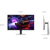 SAMSUNG S32FG814SU, Monitor de gaming plateado