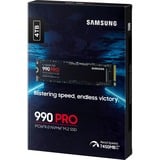 Samsung 990 PRO 4 TB M.2 PCI Express 4.0 NVMe V-NAND TLC, Unidad de estado sólido 4 TB, M.2, 7450 MB/s