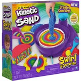 Spin Master Escenario Swirl N’ Surprise de Kinetic Sand con 907 g de arena para jugar que incluye arena roja, azul, verde y amarilla y 4 herramientas, juguetes sensoriales para niños a partir de 3 años, Juego de arena Kinetic Sand Escenario Swirl N’ Surprise de con 907 g de arena para jugar que incluye arena roja, azul, verde y amarilla y 4 herramientas, juguetes sensoriales para niños a partir de 3 años