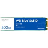 WD Blue SA510 M.2 500 GB Serial ATA III, Unidad de estado sólido azul/blanco, 500 GB, M.2, 560 MB/s, 6 Gbit/s