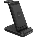 goobay Cargador inalámbrico 3 en 1, 15 W, Estación de carga negro